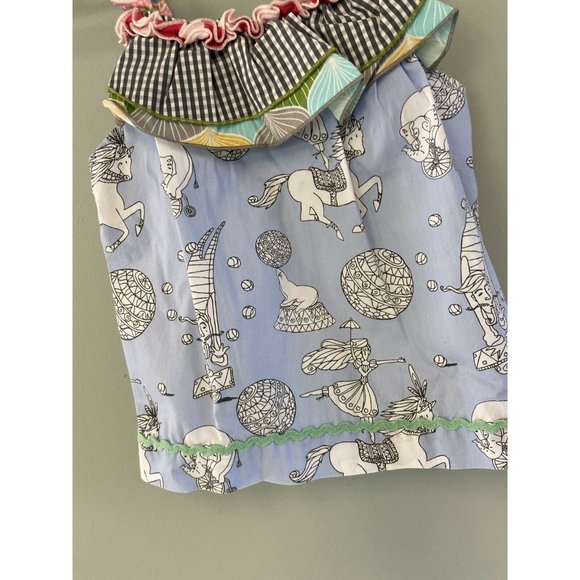 Matilda Jane Top Girls Size 4 Blue circus parade - Picture 2 of 6